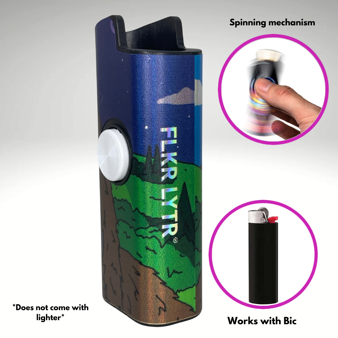 FLKR LYTR® Fidget Spinner Lighter Case "Sassy FLKR" for Bic® Spinner Lighter Case | FLKR LYTR - $11.99