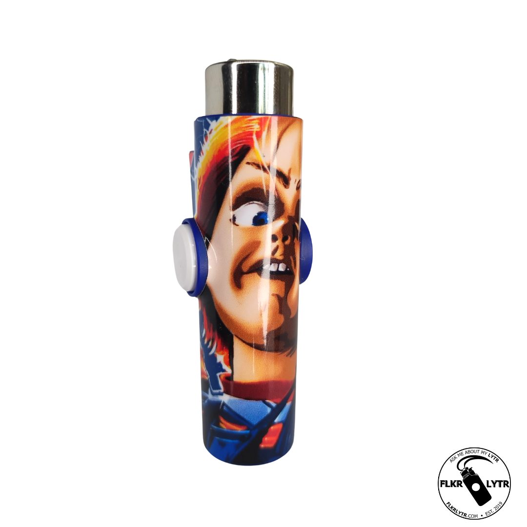 FLKR LYTR® Halloween Edition Fidget Spinner Lighter Case Chuck-eee Strikes Back for Clipper Lighter® Case - $13.49