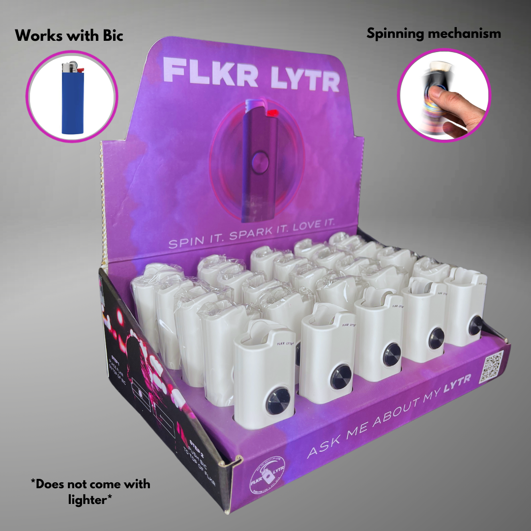 FLKR LYTR: Ghost WYTE Retail Display Box Case for BIC® | FLKR LYTR - $125.00