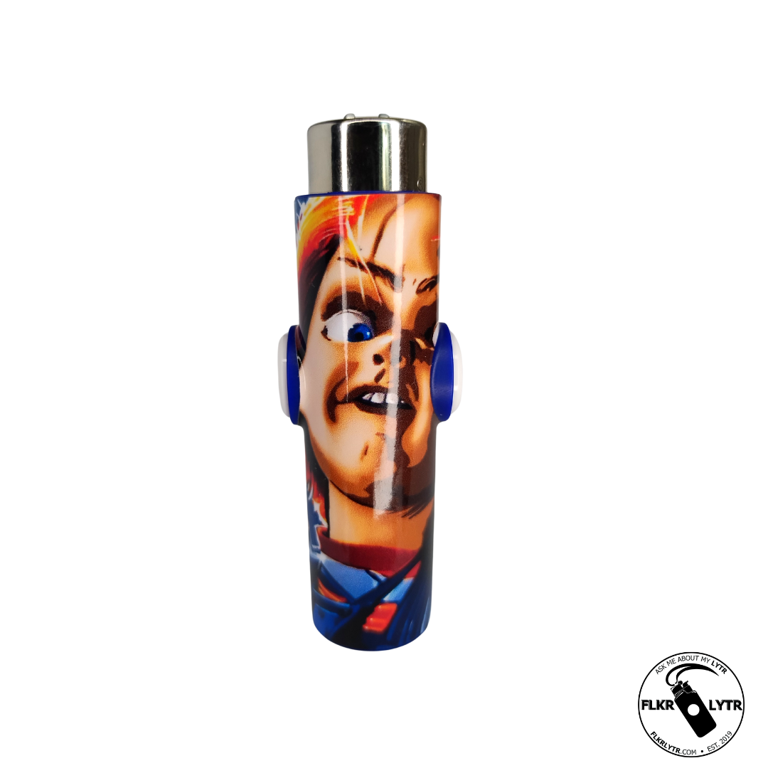 FLKR LYTR® Halloween Edition Fidget Spinner Lighter Case Chuck-eee Strikes Back for Clipper Lighter® Case - $13.49