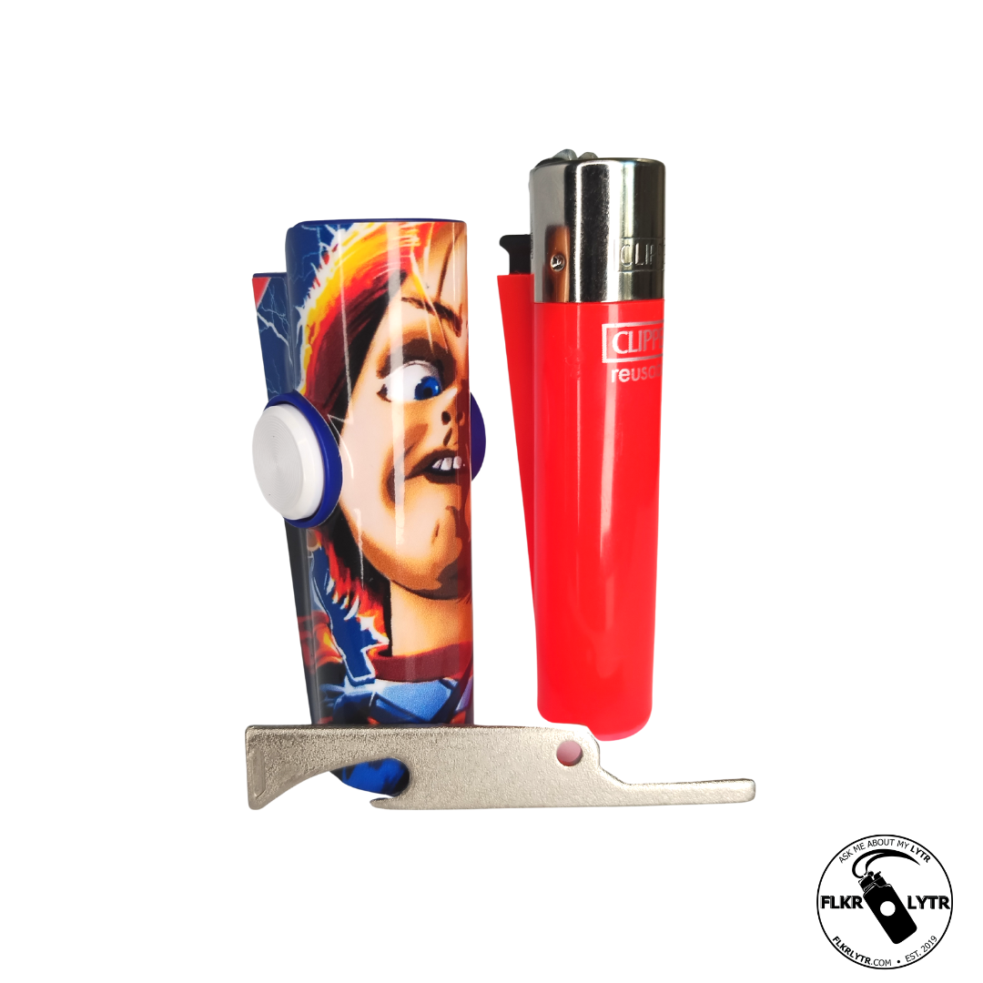FLKR LYTR® Halloween Edition Fidget Spinner Lighter Case Chuck-eee Strikes Back for Clipper Lighter® Case - $13.49
