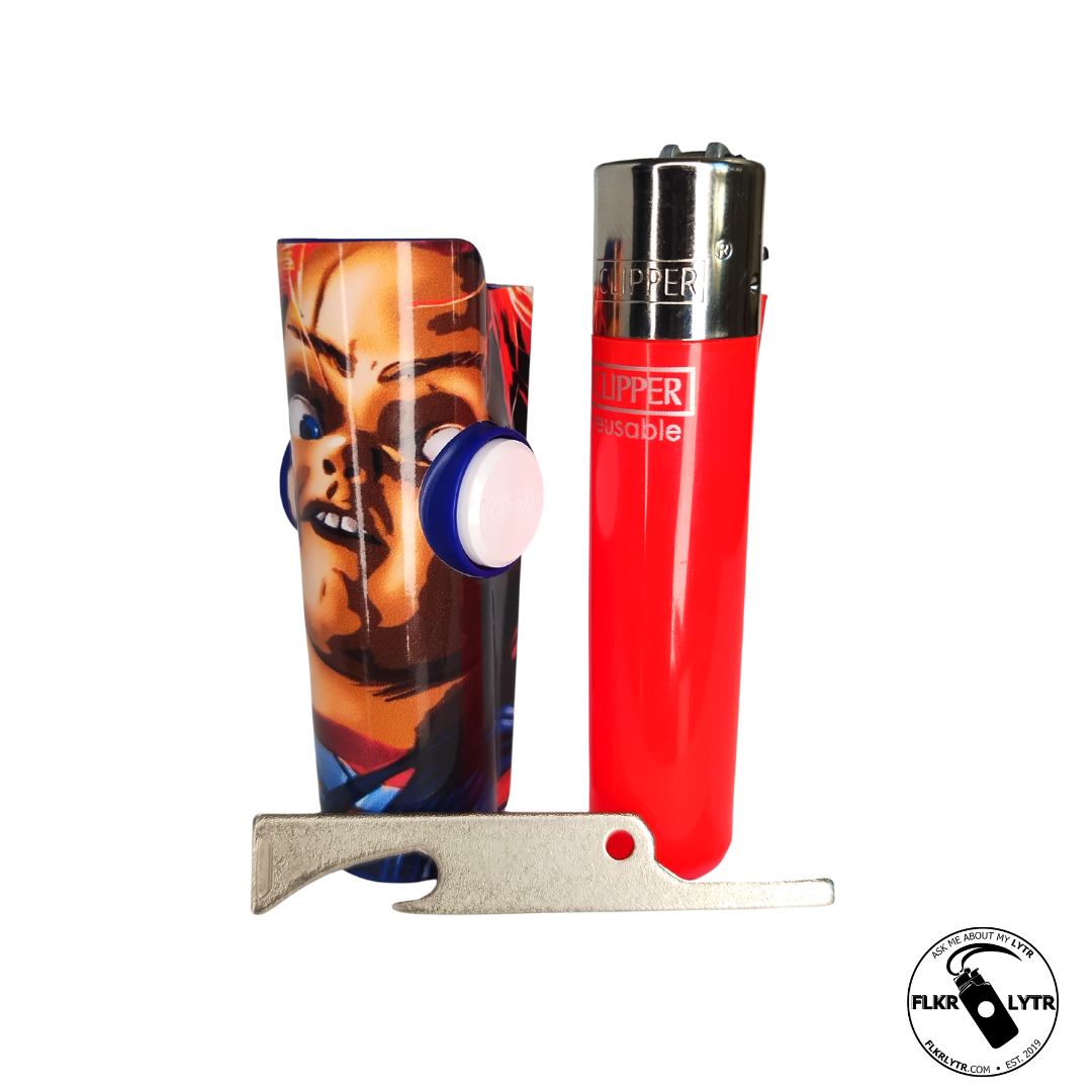FLKR LYTR® Halloween Edition Fidget Spinner Lighter Case Chuck-eee Strikes Back for Clipper Lighter® Case - $13.49