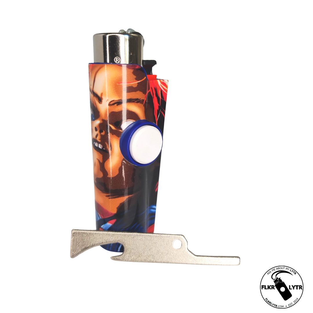 FLKR LYTR® Halloween Edition Fidget Spinner Lighter Case Chuck-eee Strikes Back for Clipper Lighter® Case - $13.49