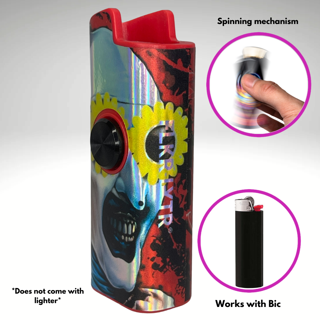 FLKR LYTR® Fidget Spinner Lighter Case "A. The Clown" for Bic® Spinner Lighter Case | FLKR LYTR - $11.99) (Copy)