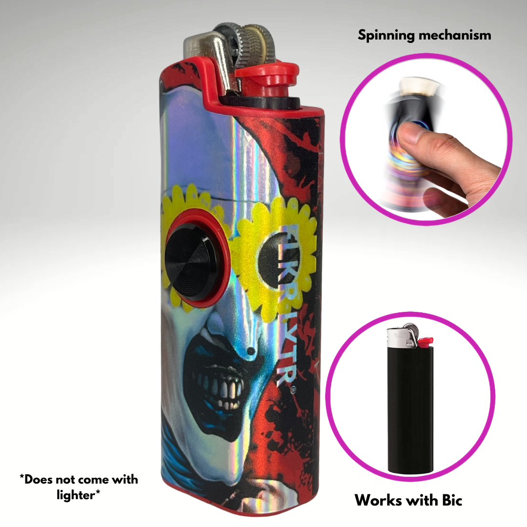 FLKR LYTR® Fidget Spinner Lighter Case "A. The Clown" for Bic® Spinner Lighter Case | FLKR LYTR - $11.99) (Copy)