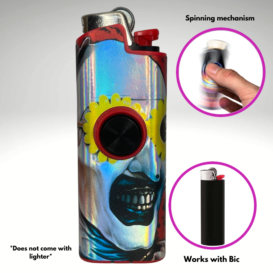 FLKR LYTR® Fidget Spinner Lighter Case "A. The Clown" for Bic® Spinner Lighter Case | FLKR LYTR - $11.99) (Copy)