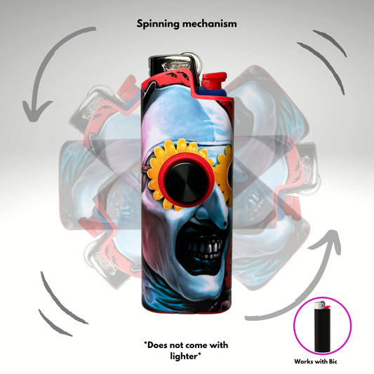 FLKR LYTR® Fidget Spinner Lighter Case " A. The Clown " for Bic® Spinner Lighter Case