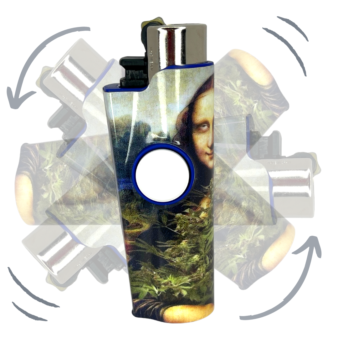 FLKR LYTR® Fidget Spinner Lighter Case "Mona Blaza" for Clipper Lighter® Case - $12.95