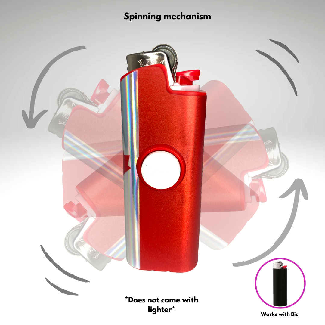 FLKR LYTR® Fidget Spinner Lighter Case "Canadian Flag " for Bic® Spinner Lighter Case | FLKR LYTR - $11.99