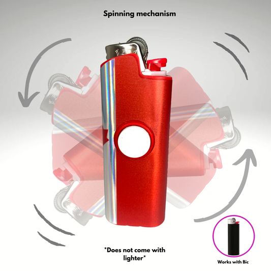FLKR LYTR® Fidget Spinner Lighter Case "Canadian Flag " for Bic® Spinner Lighter Case