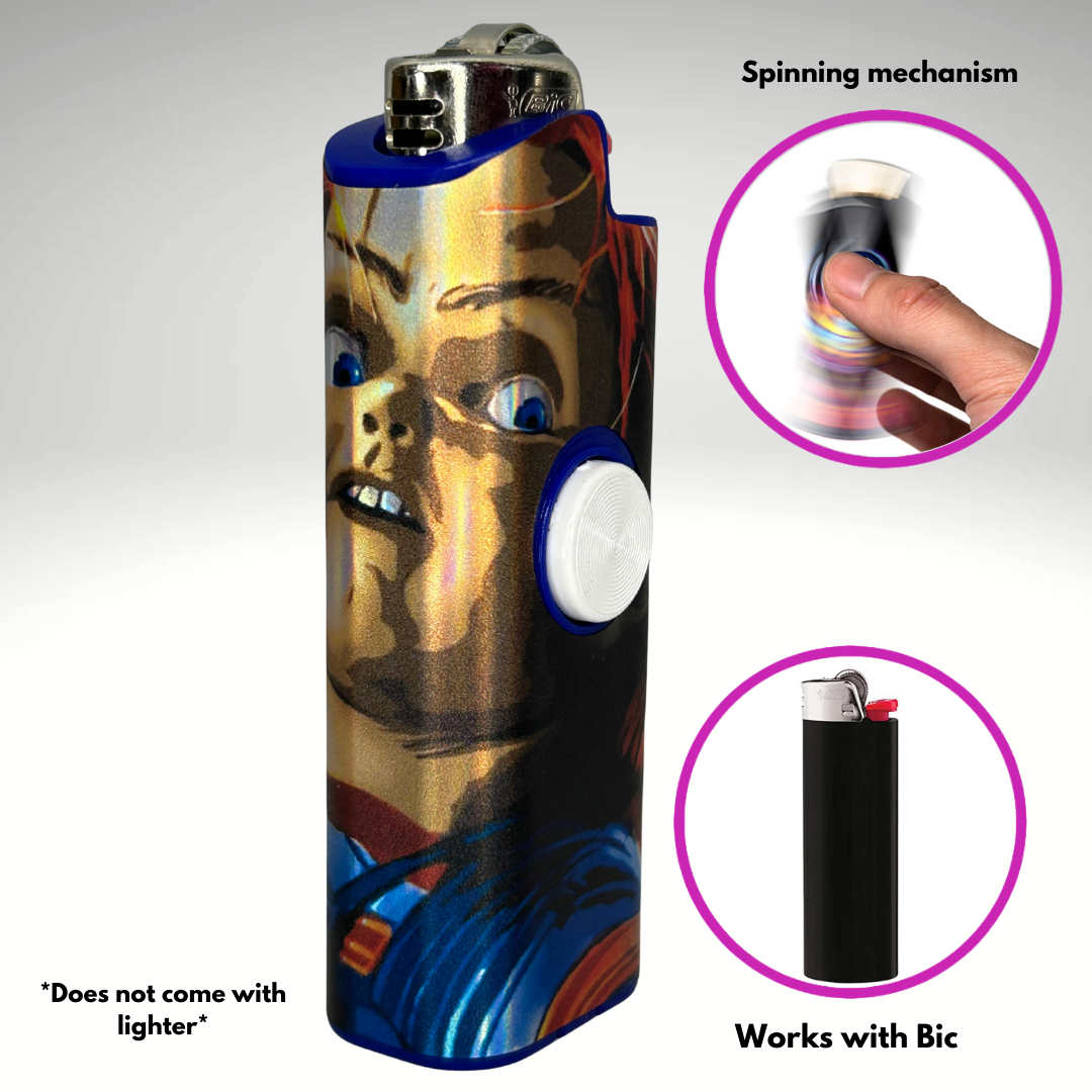FLKR LYTR® Fidget Spinner Lighter Case "Chuckie" for Bic® Spinner Lighter Case | FLKR LYTR - $11.99