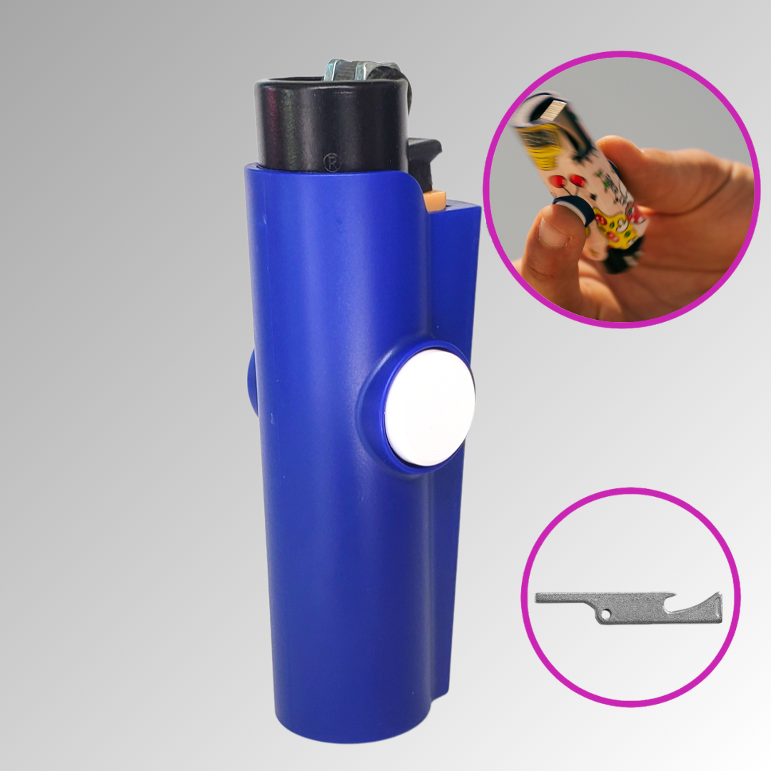 FLKR LYTR® Amazon Primer Amazon Must Have Fidget Spinner Lighter Case Navy Blue for Clipper Lighter® Case - $11.99