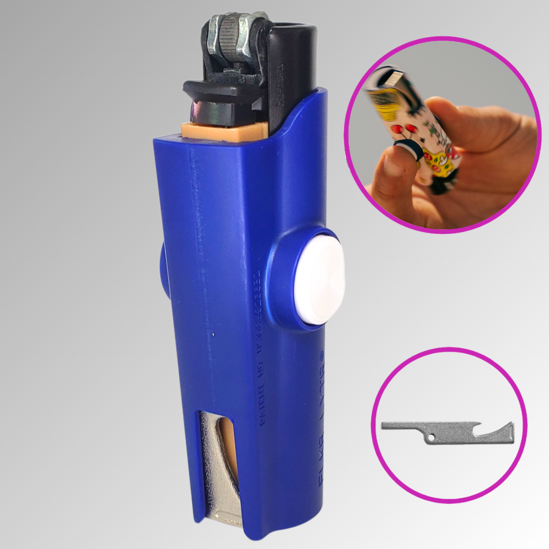 FLKR LYTR® Amazon Primer Amazon Must Have Fidget Spinner Lighter Case Navy Blue for Clipper Lighter® Case - $11.99