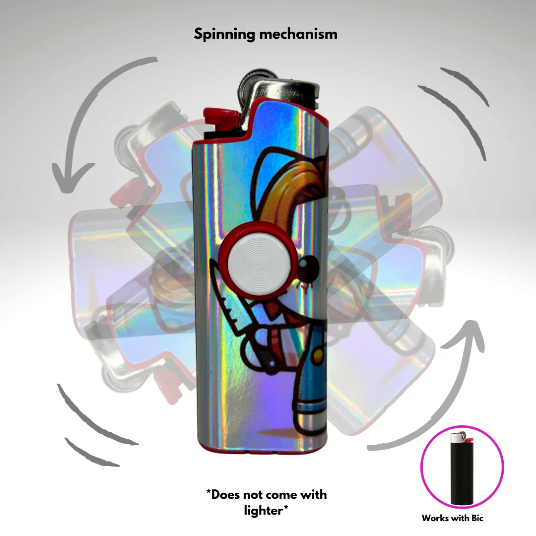 FLKR LYTR® Fidget Spinner Lighter Case "Hello Chuckie" for Bic® Spinner Lighter Case | FLKR LYTR - $11.99)