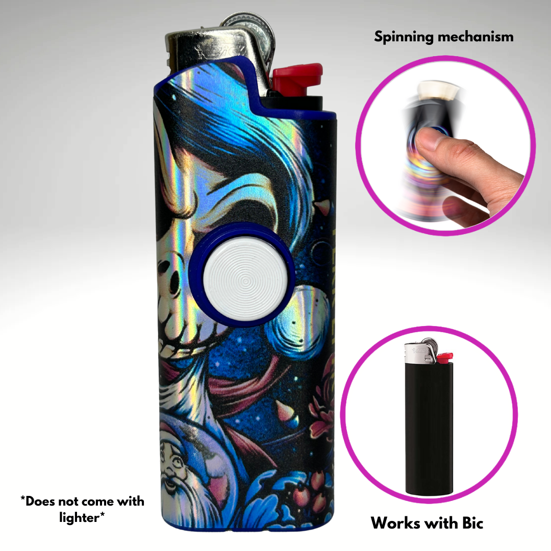 FLKR LYTR® Fidget Spinner Lighter Case "Jack Skelly" for Bic® Spinner Lighter Case | FLKR LYTR - $11.99)