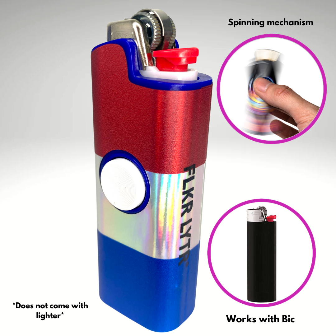 FLKR LYTR® Fidget Spinner Lighter Case "Netherland Flag" for Bic® Spinner Lighter Case | FLKR LYTR - $11.99