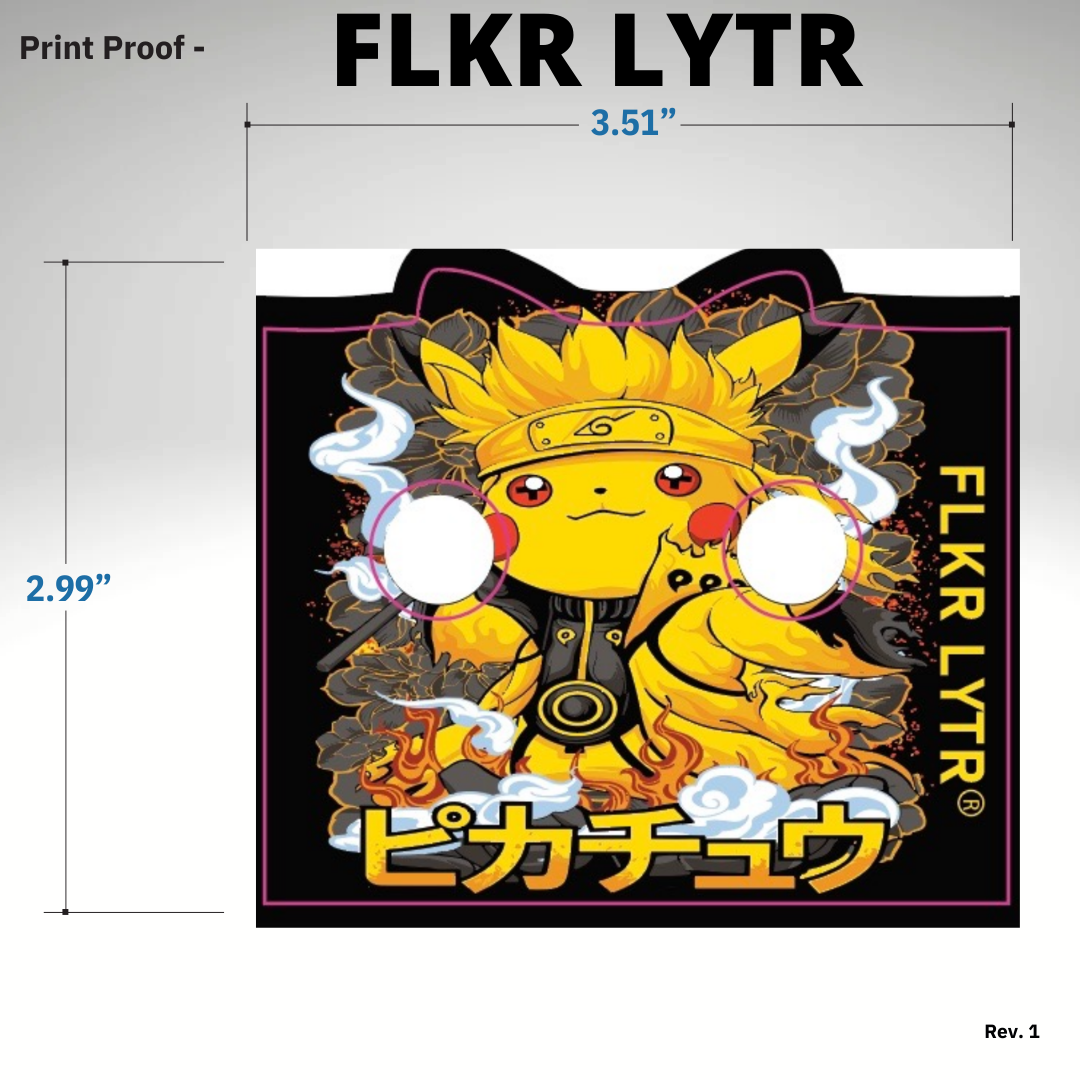 FLKR LYTR® Amazon Prime Must Have Fidget Spinner Lighter Case "Pikamode" for Bic® Lighter Case - $11.99