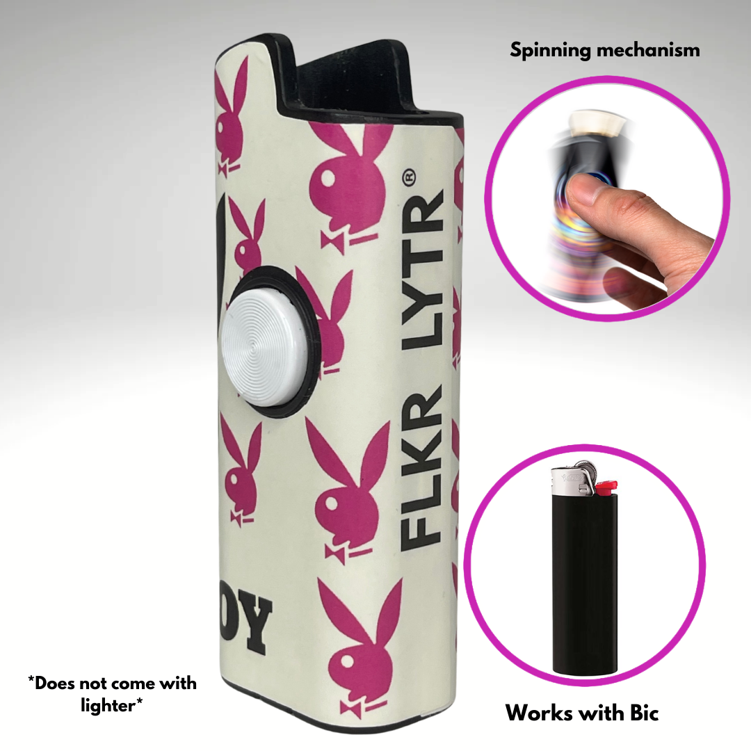FLKR LYTR® Fidget Spinner Lighter Case "Playboii" for Bic® Spinner Lighter Case | FLKR LYTR - $11.99