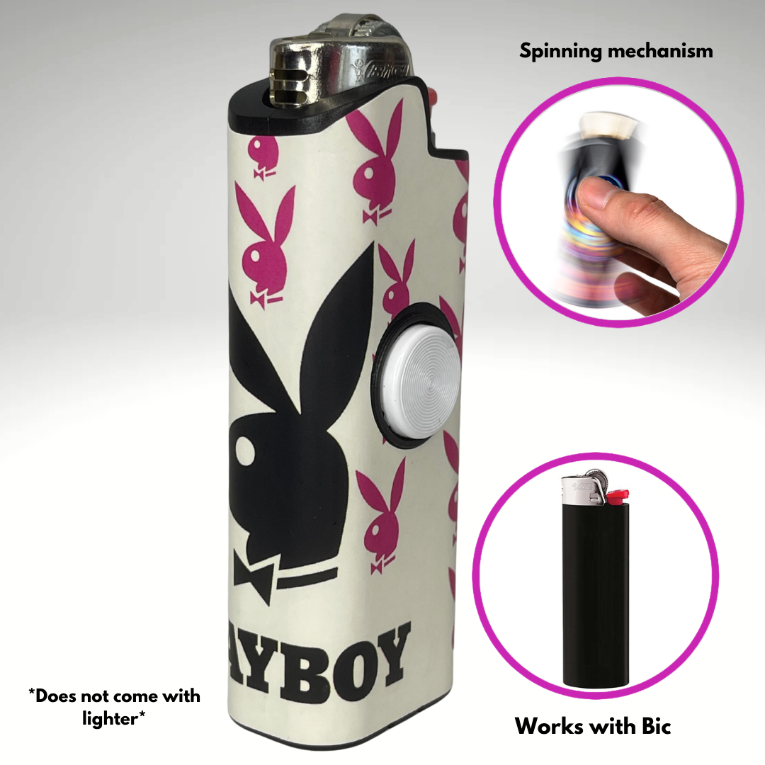 FLKR LYTR® Fidget Spinner Lighter Case "Playboii" for Bic® Spinner Lighter Case | FLKR LYTR - $11.99