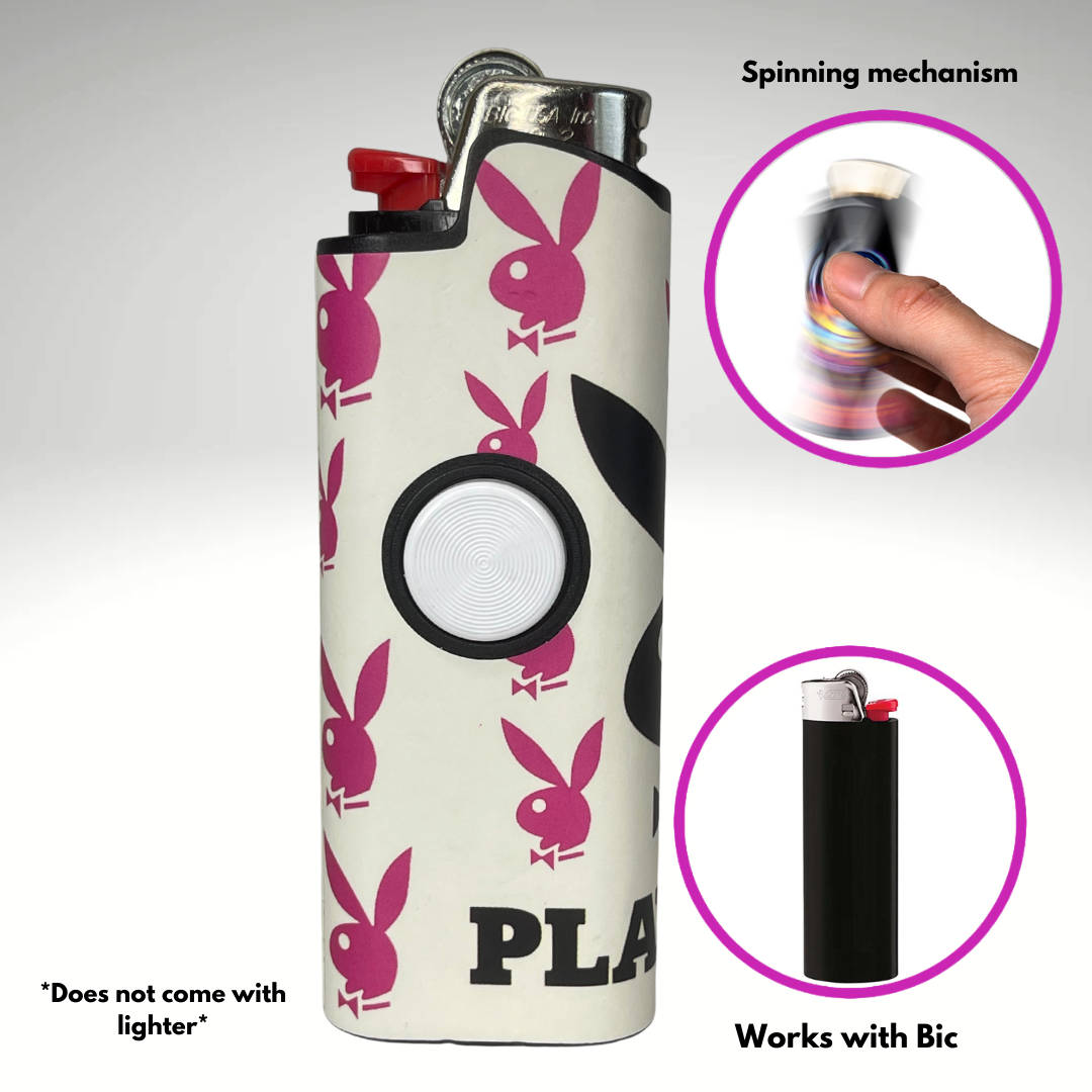 FLKR LYTR® Fidget Spinner Lighter Case "Playboii" for Bic® Spinner Lighter Case | FLKR LYTR - $11.99