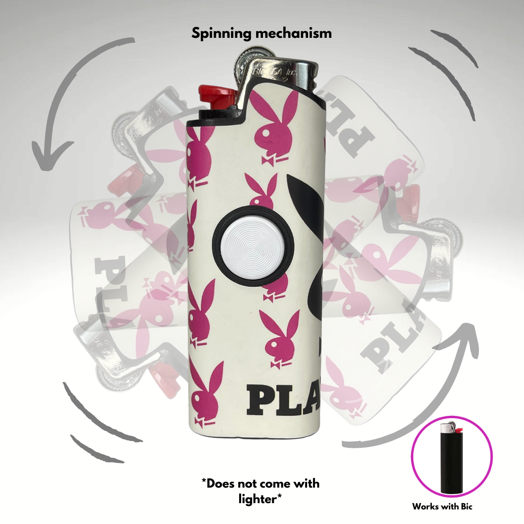 FLKR LYTR® Fidget Spinner Lighter Case "Playboii" for Bic® Spinner Lighter Case | FLKR LYTR - $11.99