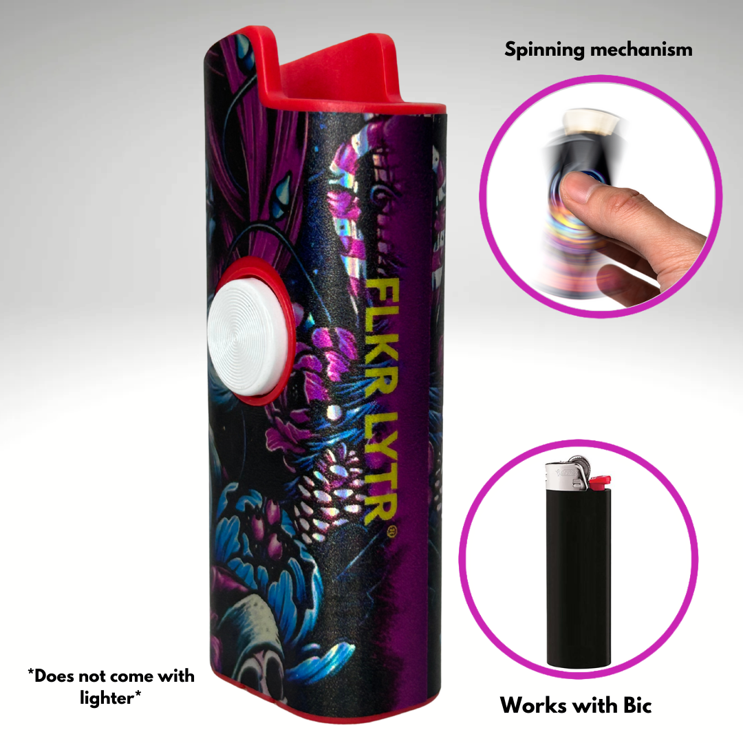 FLKR LYTR® Fidget Spinner Lighter Case Must Have "Sally" for Bic® Spinner Lighter Case | FLKR LYTR - $11.99