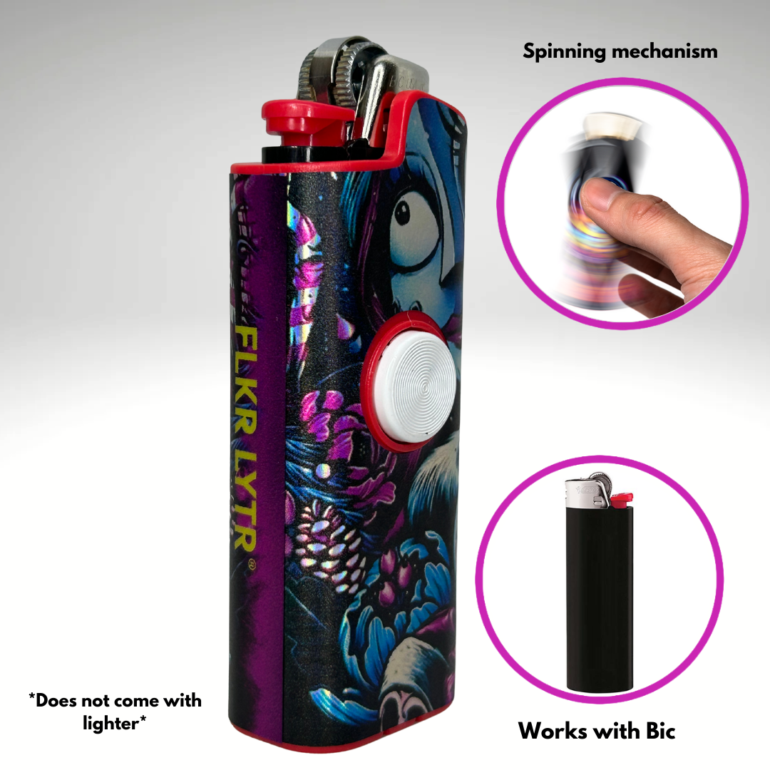 FLKR LYTR® Fidget Spinner Lighter Case Must Have "Sally" for Bic® Spinner Lighter Case | FLKR LYTR - $11.99
