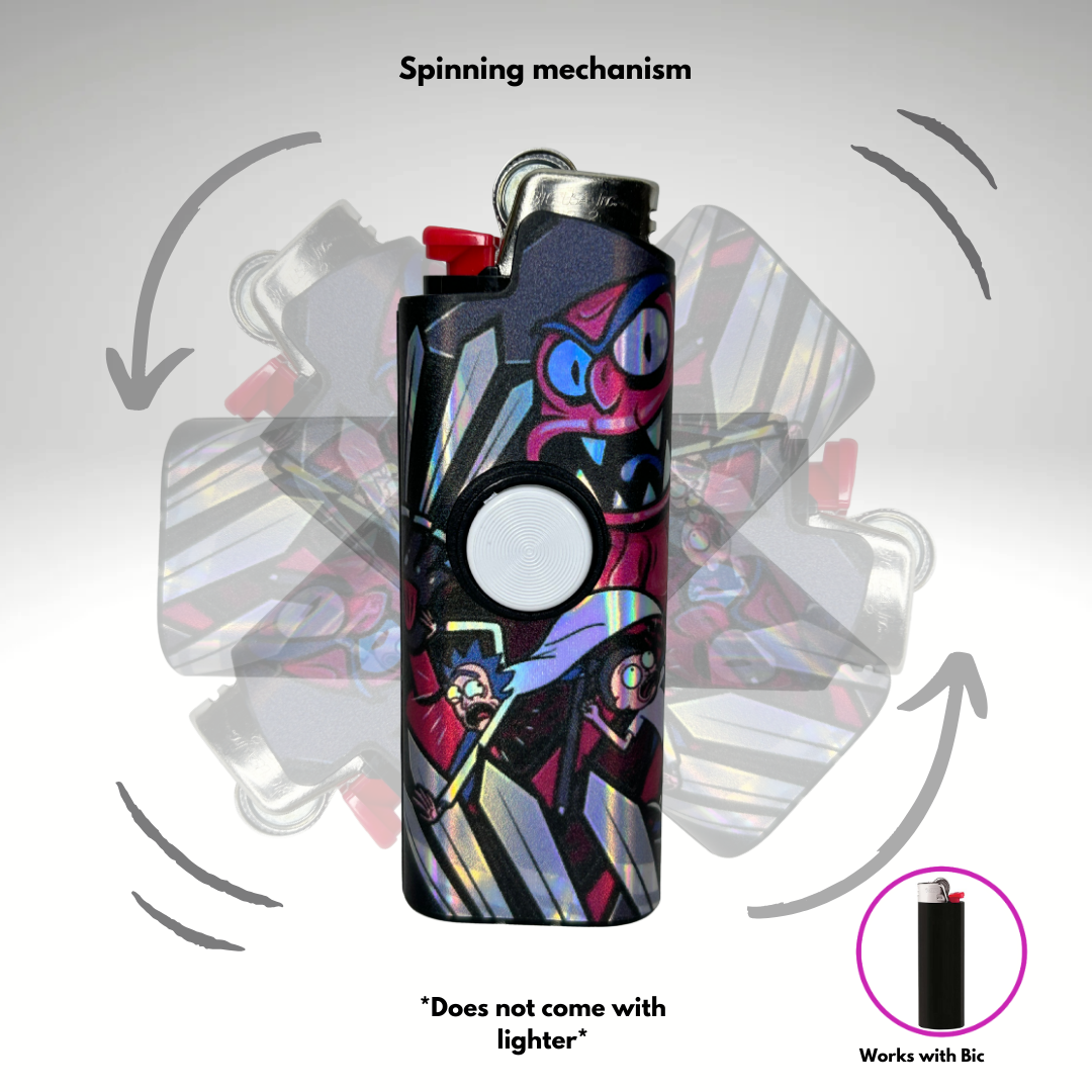 FLKR LYTR® Fidget Spinner Lighter Case "Scarie Terrie" for Bic® Spinner Lighter Case | FLKR LYTR - $11.99)