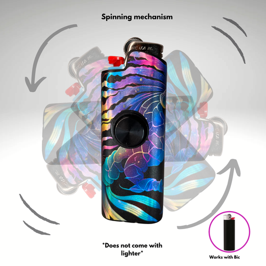 FLKR LYTR® Fidget Spinner Lighter Case "Scorpio" for Bic® Spinner Lighter Case