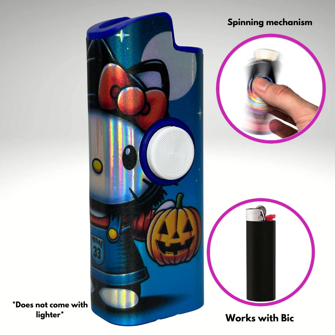 FLKR LYTR® Fidget Spinner Lighter Case Must Have "Scream Kitty" for Bic® Spinner Lighter Case | FLKR LYTR - $11.99