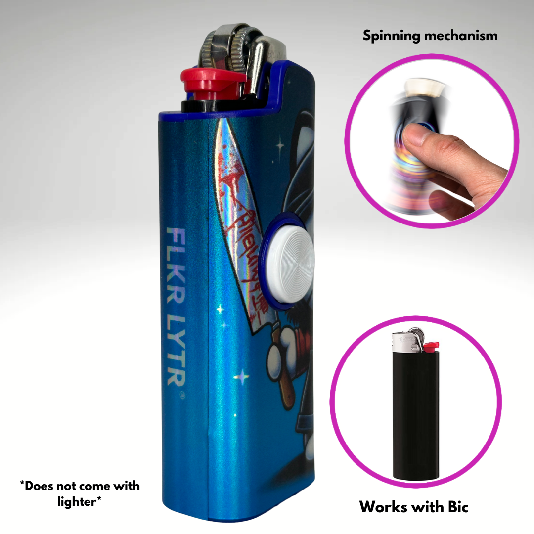 FLKR LYTR® Fidget Spinner Lighter Case Must Have "Scream Kitty" for Bic® Spinner Lighter Case | FLKR LYTR - $11.99