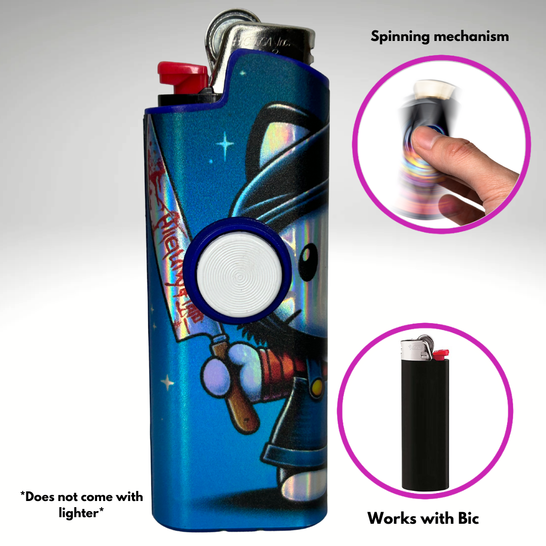 FLKR LYTR® Fidget Spinner Lighter Case Must Have "Scream Kitty" for Bic® Spinner Lighter Case | FLKR LYTR - $11.99