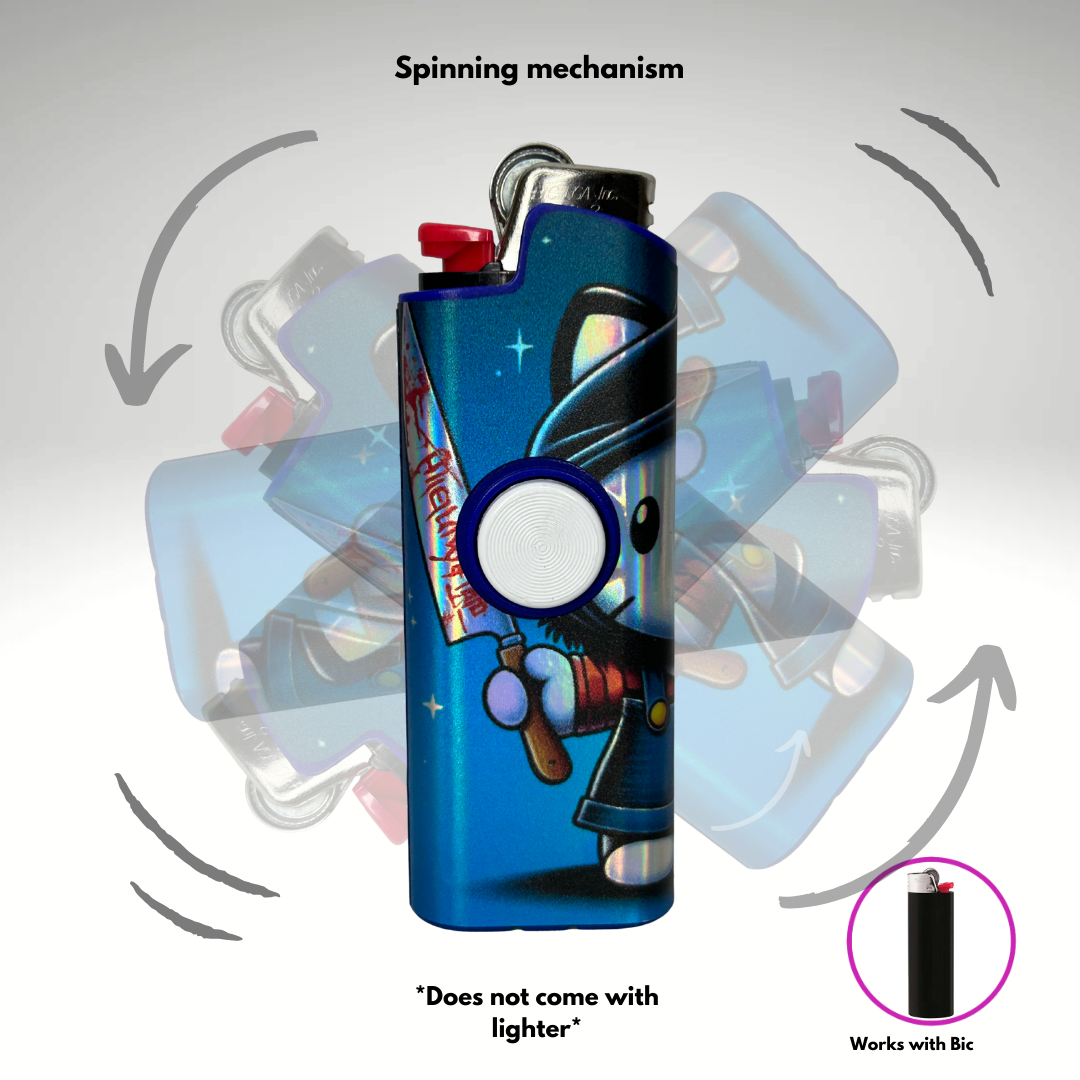 FLKR LYTR® Fidget Spinner Lighter Case Must Have "Scream Kitty" for Bic® Spinner Lighter Case | FLKR LYTR - $11.99