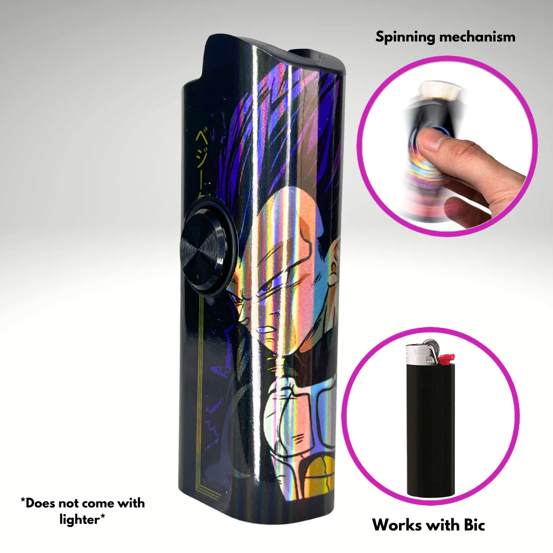 FLKR LYTR® Fidget Spinner Lighter Case "EU Vegita" for Bic® Spinner Lighter Case | FLKR LYTR - $11.99