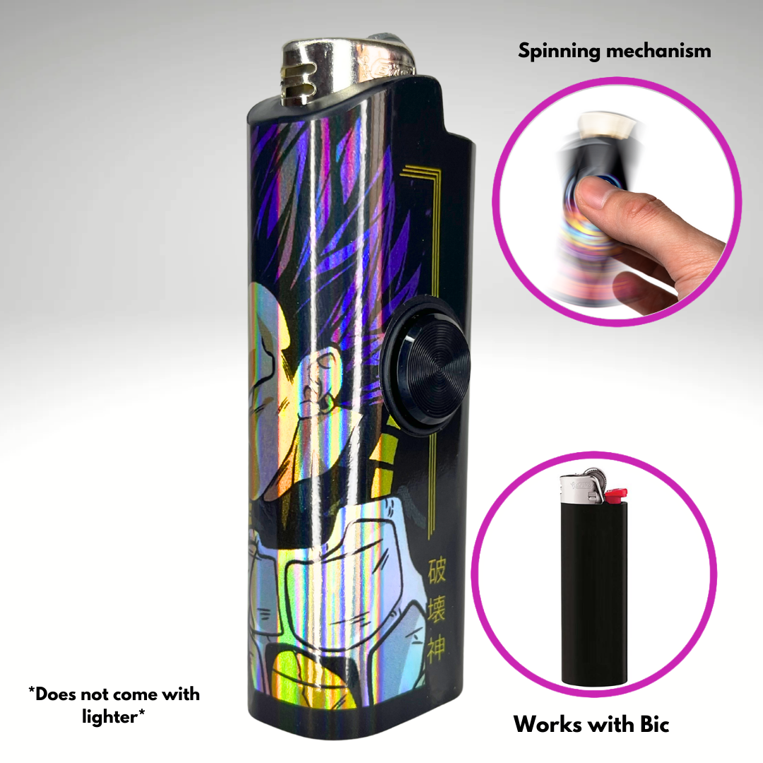 FLKR LYTR® Fidget Spinner Lighter Case "EU Vegita" for Bic® Spinner Lighter Case | FLKR LYTR - $11.99