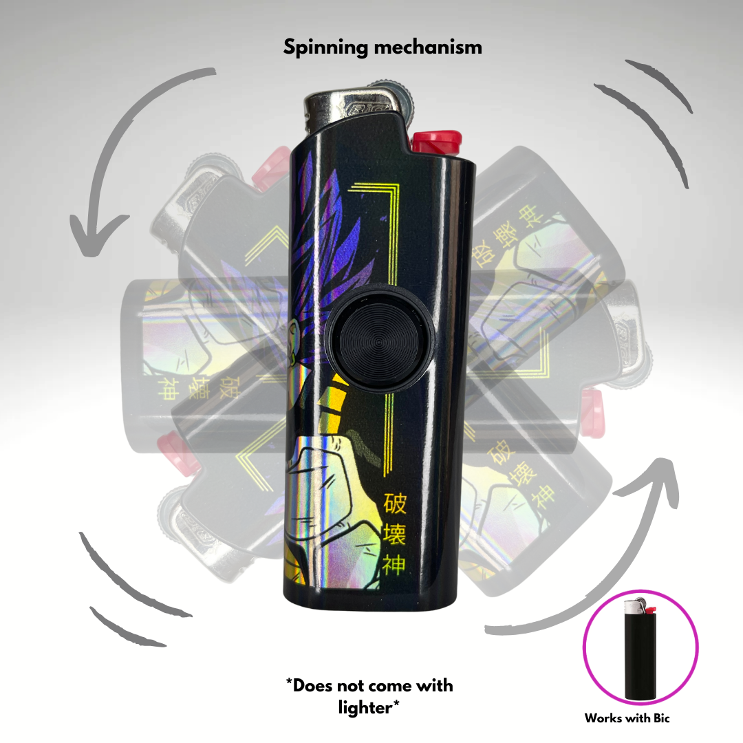 FLKR LYTR® Fidget Spinner Lighter Case "EU Vegita" for Bic® Spinner Lighter Case | FLKR LYTR - $11.99