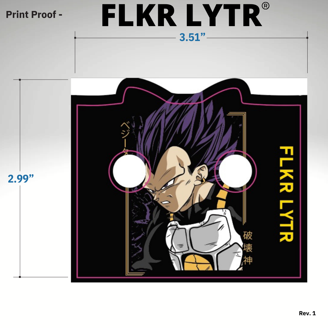 FLKR LYTR® Fidget Spinner Lighter Case "EU Vegita" for Bic® Spinner Lighter Case | FLKR LYTR - $11.99