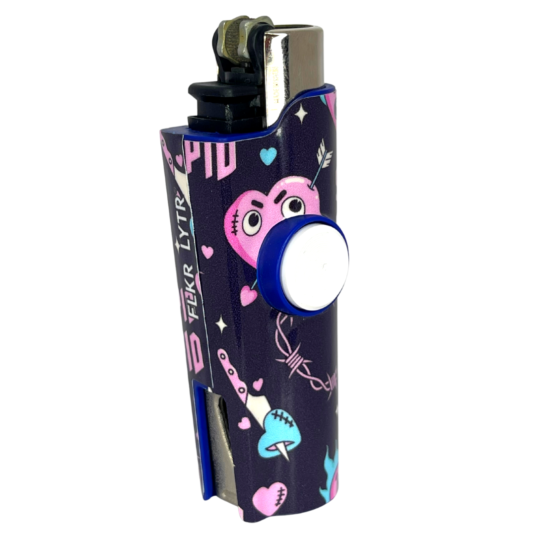 FLKR LYTR® Fidget Spinner Lighter Case "Stupid Cupid" for Clipper Lighter® Case - $12.95