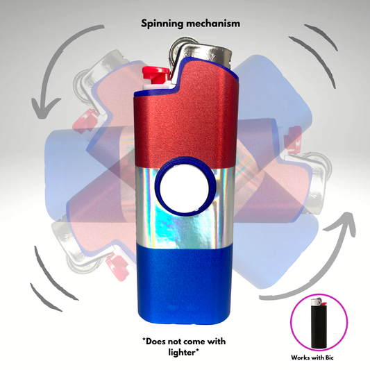 FLKR LYTR® Fidget Spinner Lighter Case "Netherlands Flag" for Bic® Spinner Lighter Case