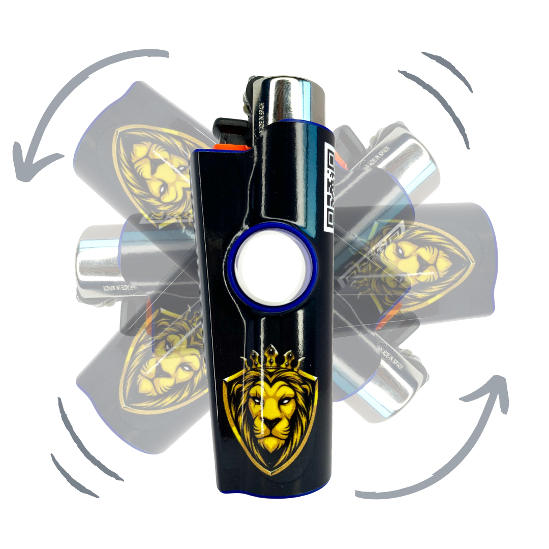 FLKR LYTR® Fidget Spinner Lighter Case KingYuupItsMe for Clipper Lig