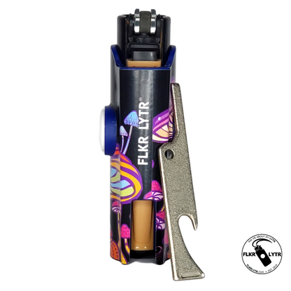 FLKR LYTR® Fidget Spinner Lighter Case "Mushroom Garden" for Clipper Lighter® Case - $12.95