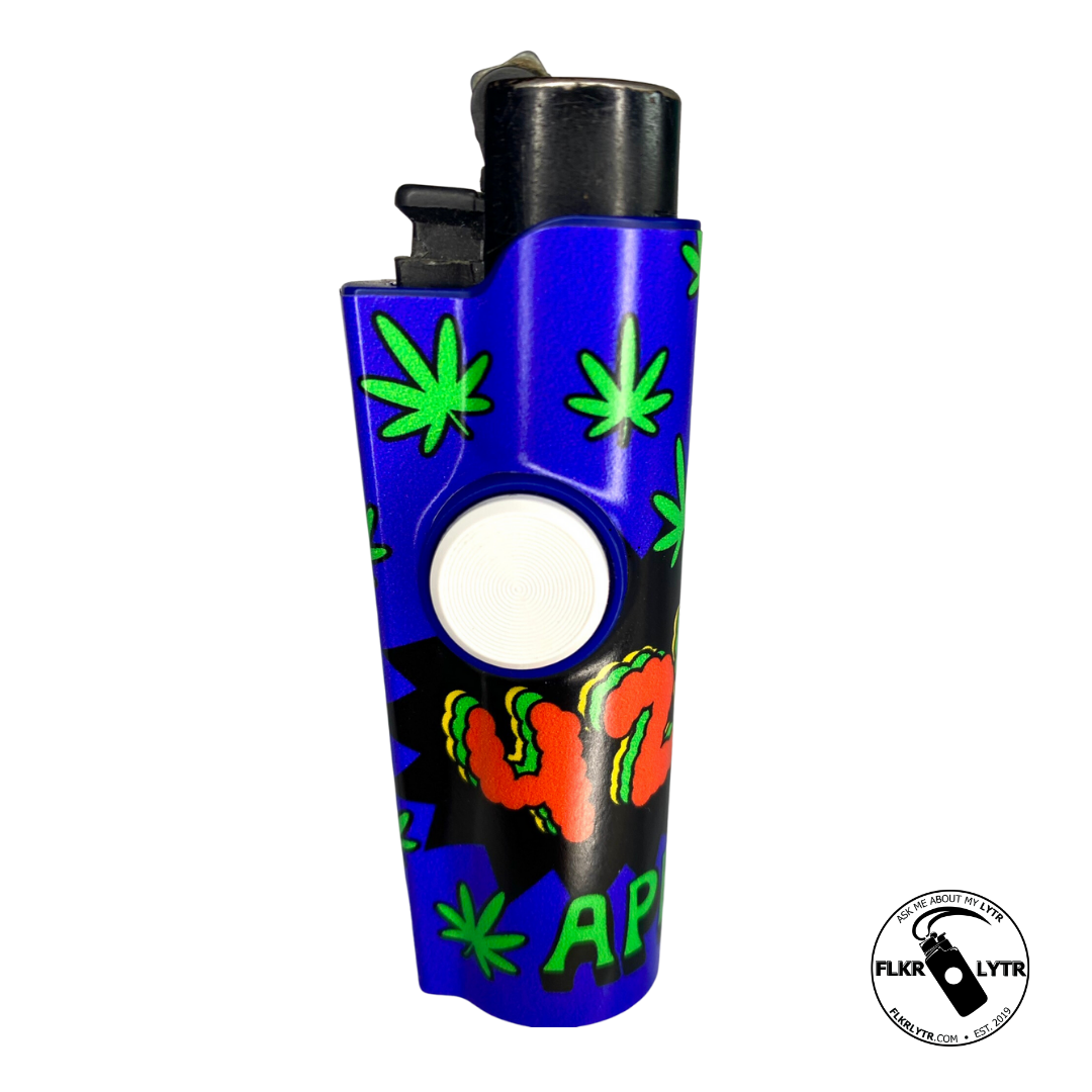 FLKR LYTR® Fidget Spinner Lighter Case "April 420th" for Clipper Lighter® Case fidget spinner lighter case - $13.49