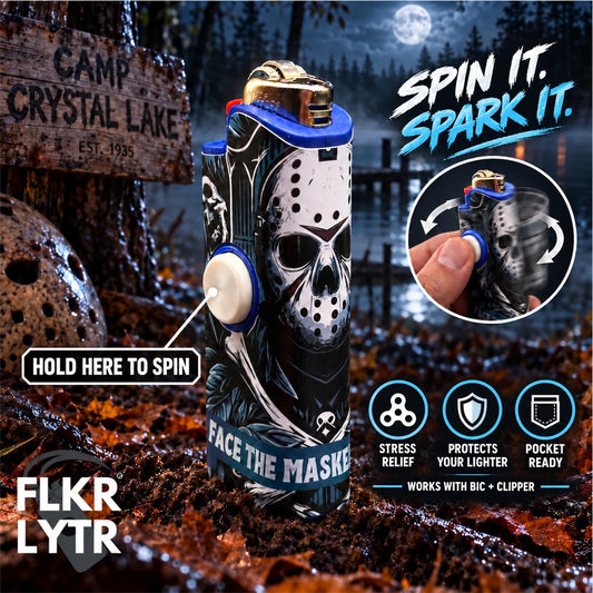 FLKR LYTR® Fidget Spinner Lighter Case "Jason" for Bic® Spinner Lighter Case