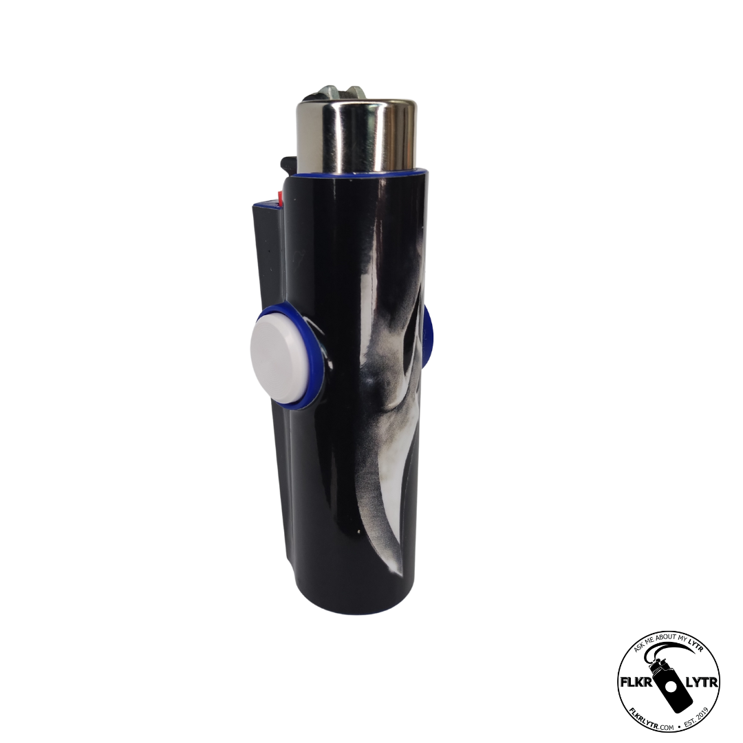 FLKR LYTR® Halloween Edition Fidget Spinner Lighter Case Scary Face Killer for Clipper Lighter® Case fidget spinner lighter case - $11.99