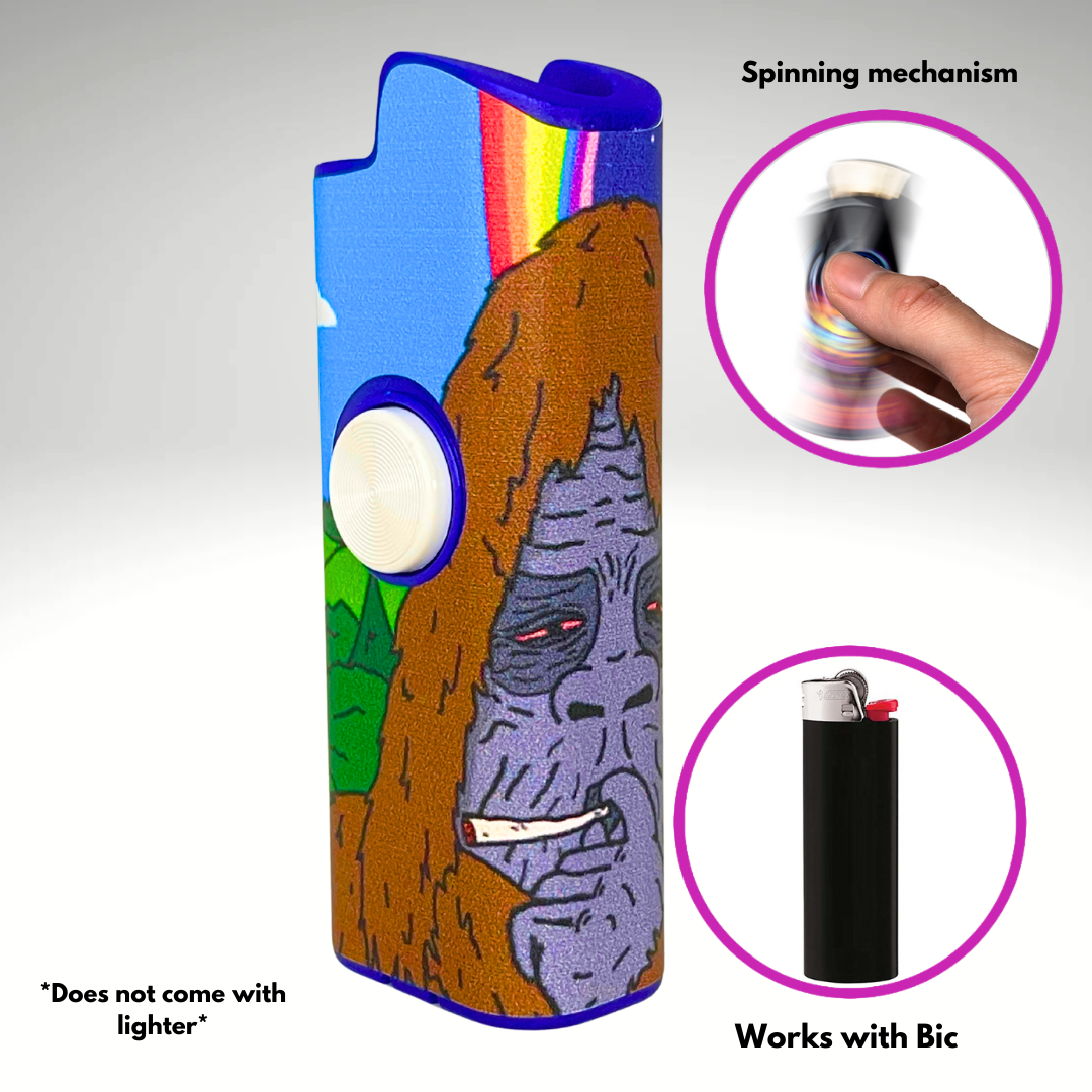 FLKR LYTR® Fidget Spinner Lighter Case "Sassy FLKR" for Bic® Spinner Lighter Case