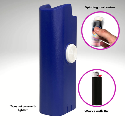 FLKR LYTR® Blue Fidget Spinner Lighter Case Amazon Must Have "Blue" for Bic® Spinner Lighter Case | FLKR LYTR - $9.99