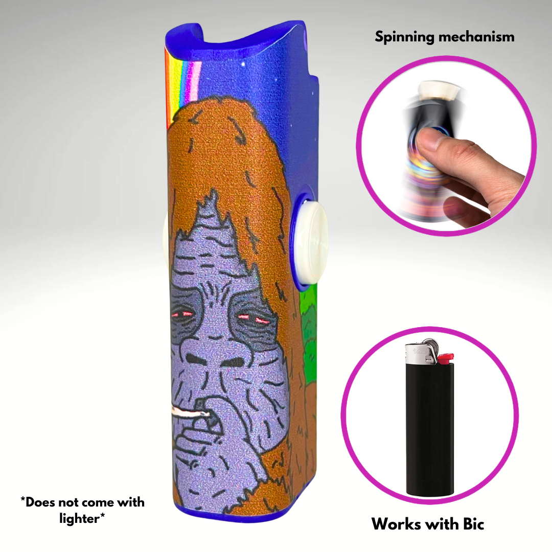 FLKR LYTR® Fidget Spinner Lighter Case "Sassy FLKR" for Bic® Spinner Lighter Case