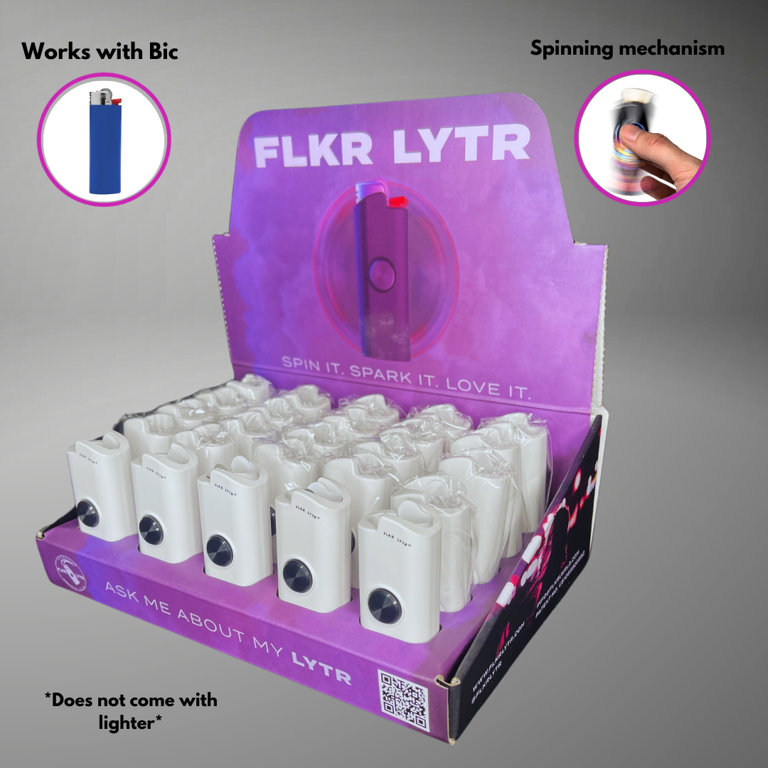 FLKR LYTR: Ghost WYTE  Retail Display Box Case for BIC® | FLKR LYTR - $125.00