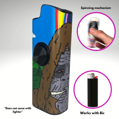 FLKR LYTR® Fidget Spinner Lighter Case "Sassy FLKR" for Bic® Spinner Lighter Case