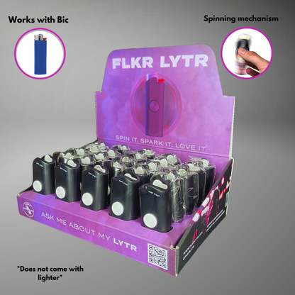 FLKR LYTR: Drk White Retail Display Box Case for BIC® | FLKR LYTR - $125.00